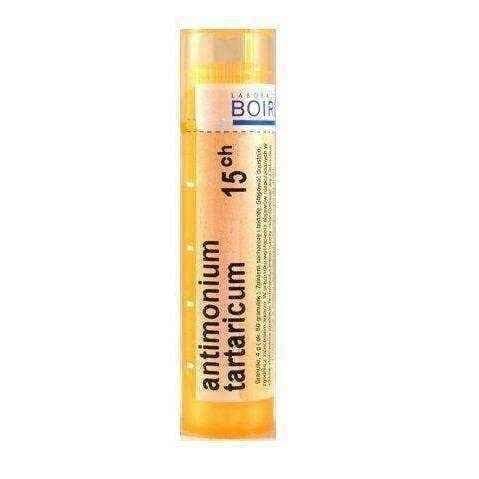 Boiron Antimonium tartaricum 15CH 4g, homeopathic medicine, remedies, homeopathy treatment UK