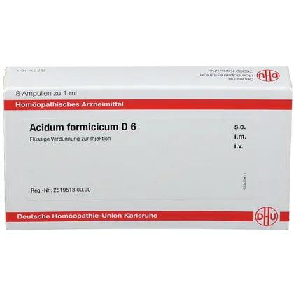 Bronchial asthma, neuralgia, eczema, ACIDUM FORMICICUM D 6 ampoules UK
