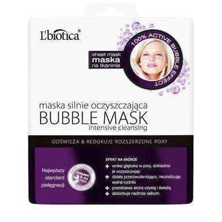 BUBBLE MASK L'Biotica purifying the fabric 23ml UK