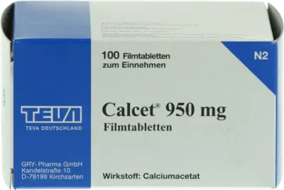CALCET 950 mg film-coated tablets UK