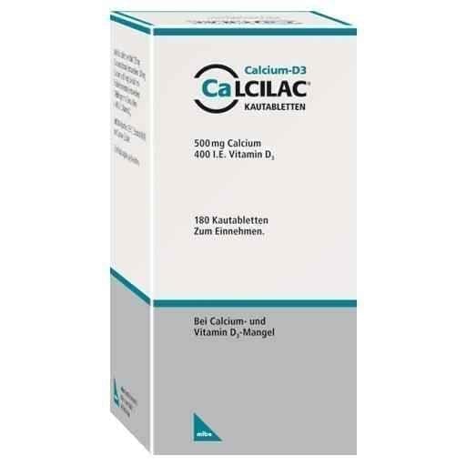 CALCILAC chewable tablets 180 pc treatment of vitamin D and calcium deficiencies UK