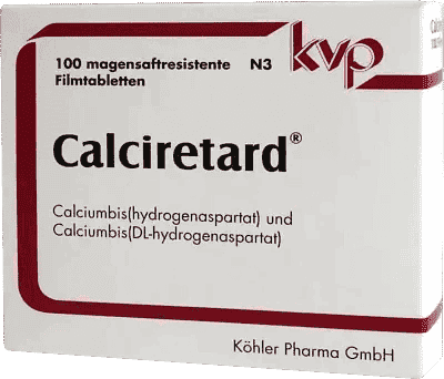 CALCIRETARD calcium aspartate tablets UK