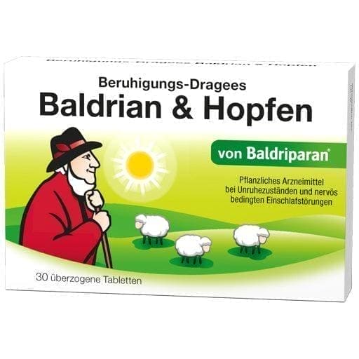 CALMING DRAGEES valerian root and hops UK