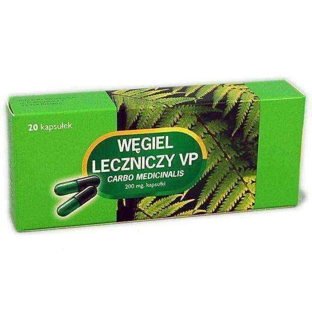 Carbo VP activated carbon (Carbo Medicinalis) capsule 0.2 x 20 UK