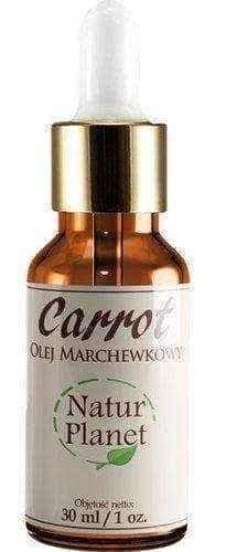 Carrot oil glass bottle with a glass pipette 30ml UK