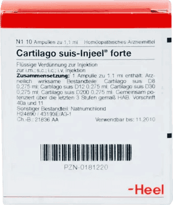 CARTILAGO suis Injeel forte ampoules, Silybum marianum, Milk thistle UK