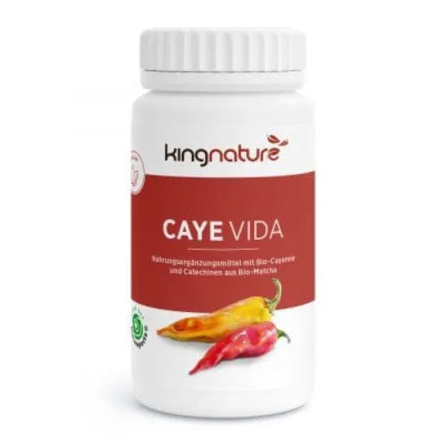 cayenne pepper from Swiss chili peppers, green tea extract CAYE VIDA Capsules 72 count