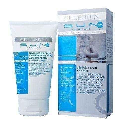 CELEBRIN SUN JUNIOR Emulsion SPF30 lotion 150ml, sunscreen UK