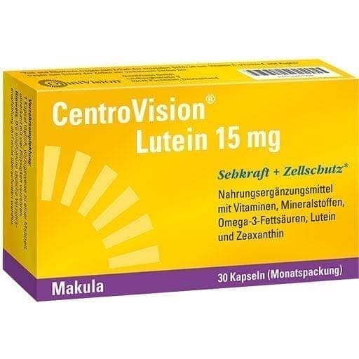 CENTROVISION, Lutein, zeaxanthin, omega 3, zinc, copper UK