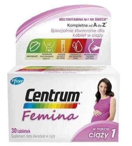 Centrum Femina 1 during pregnancy x 30 tablets UK