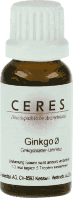CERES ginkgo biloba, dementia, alzheimer's disease, urinary problems UK