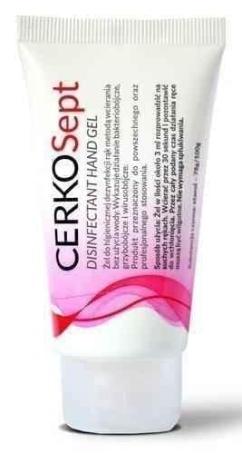 CERKOSept Hand disinfection gel 50ml UK