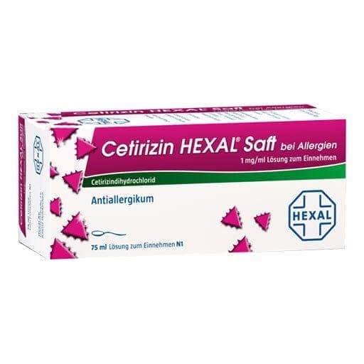 CETIRIZIN HEXAL juice for allergies UK