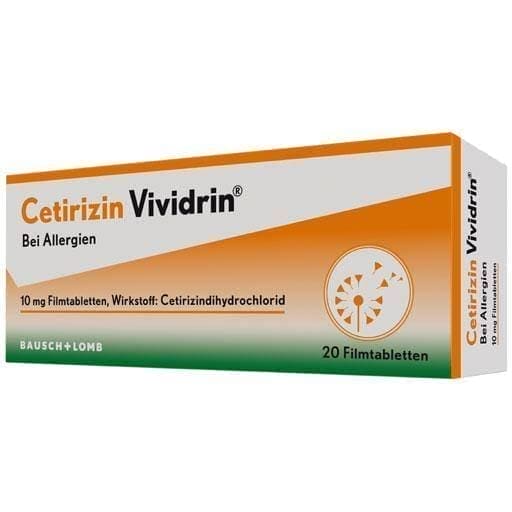CETIRIZINE dihydrochloride Vividrin 10 mg UK