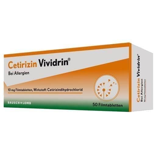 CETIRIZINE dihydrochloride Vividrin 10 mg UK