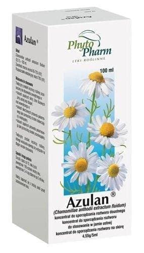 Chamomile flowers, Azulan liquid UK