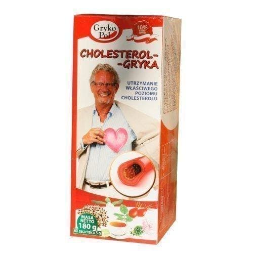 CHOLESTEROL Gryka TEA 60 filter bags OVERCOMING HIGH CHOLESTEROL UK