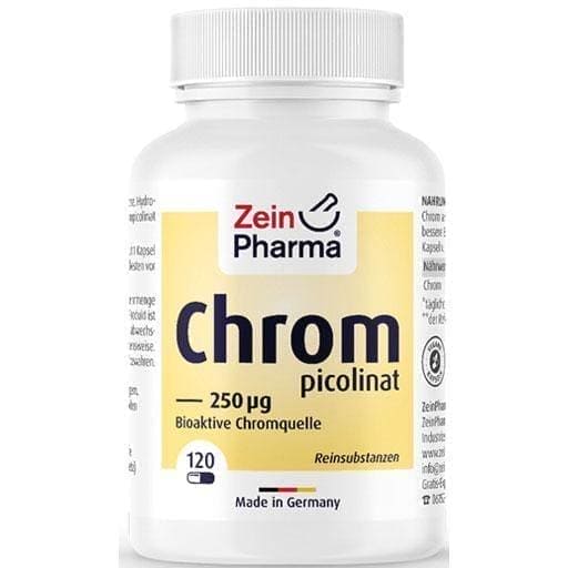 CHROME PICOLINATE 250 µg in vegetarian capsules 120 pcs UK