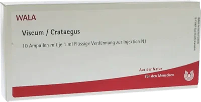 Chronic heart disease, pain with anxiety, treating high blood pressure, VISCUM CRATAEGUS ampoules UK
