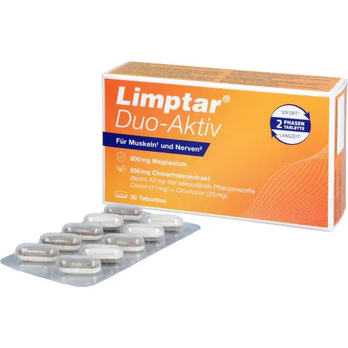 cinchona bark extract and 300 mg magnesium, LIMPTAR Duo-Active Tablets 30 pcs