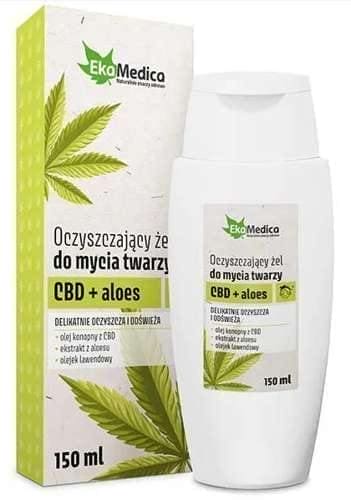 Cleansing gel for face CBD + aloe 150ml UK