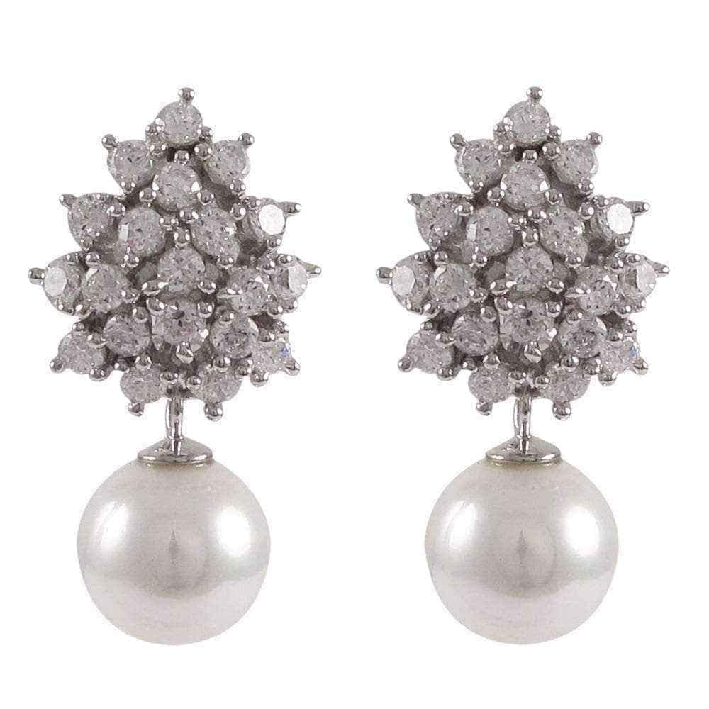 Clip on pearl drop earrings UK