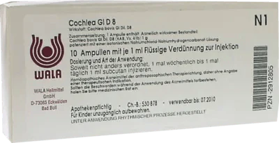 COCHLEA GL D 8 ampoules UK