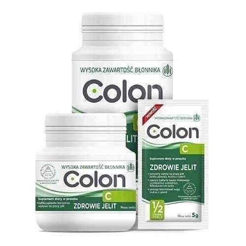 COLON C powder, psyllium seed shells, Plantago ovata UK