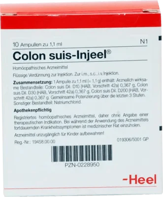 COLON SUIS Injeel ampoules UK