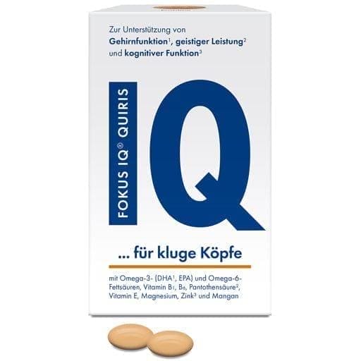 Concentration, memory, boots sharp mind, FOKUS IQ QUIRIS soft capsules UK