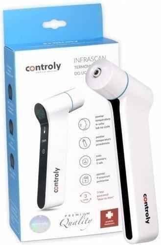 Controly Infrascan thermometer for ear and forehead x 1 piece UK