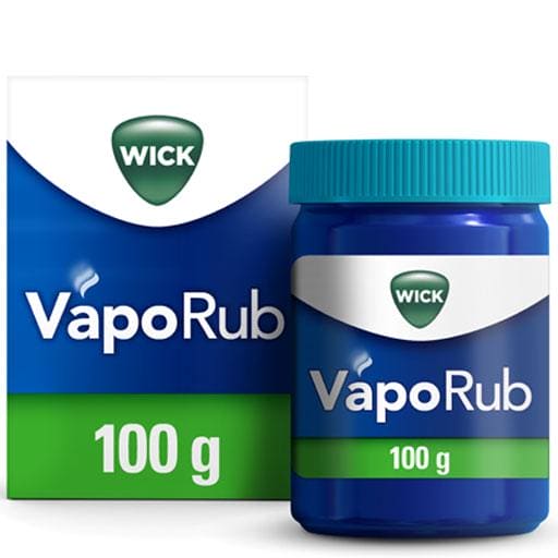 Cough, runny nose, hoarseness, congestion, WICK VapoRub cold ointment UK