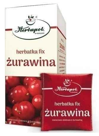 Cranberry tea envelopes x 20 sachets UK