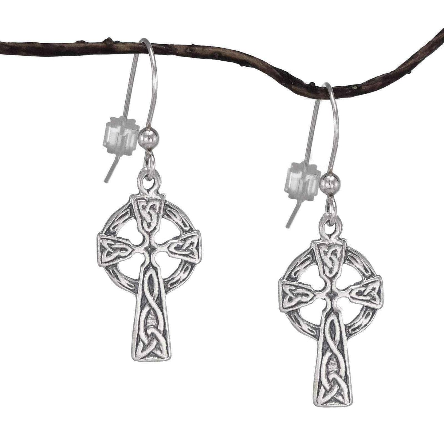 Cross Sterling Silver Earrings UK