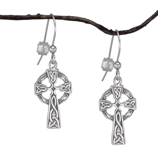 Cross Sterling Silver Earrings UK