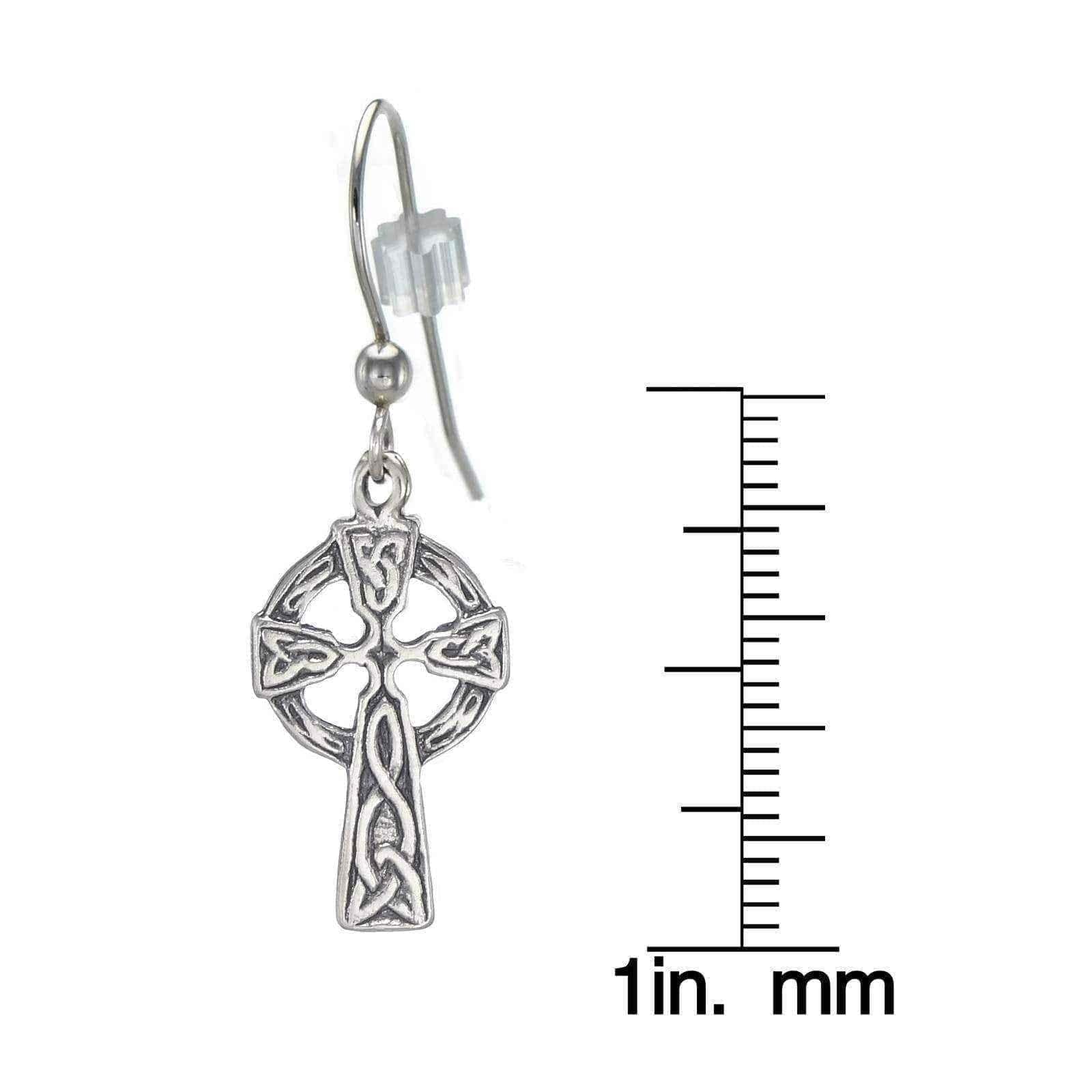 Cross Sterling Silver Earrings UK