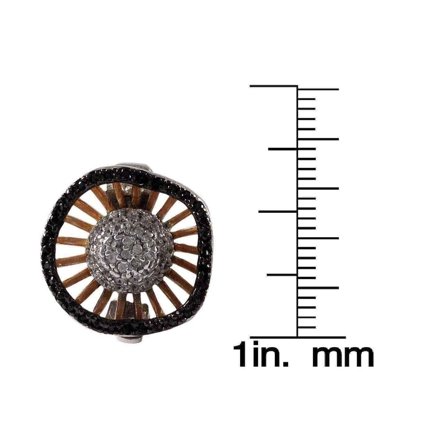 Cubic Zirconia Circle Clip-on Earrings UK