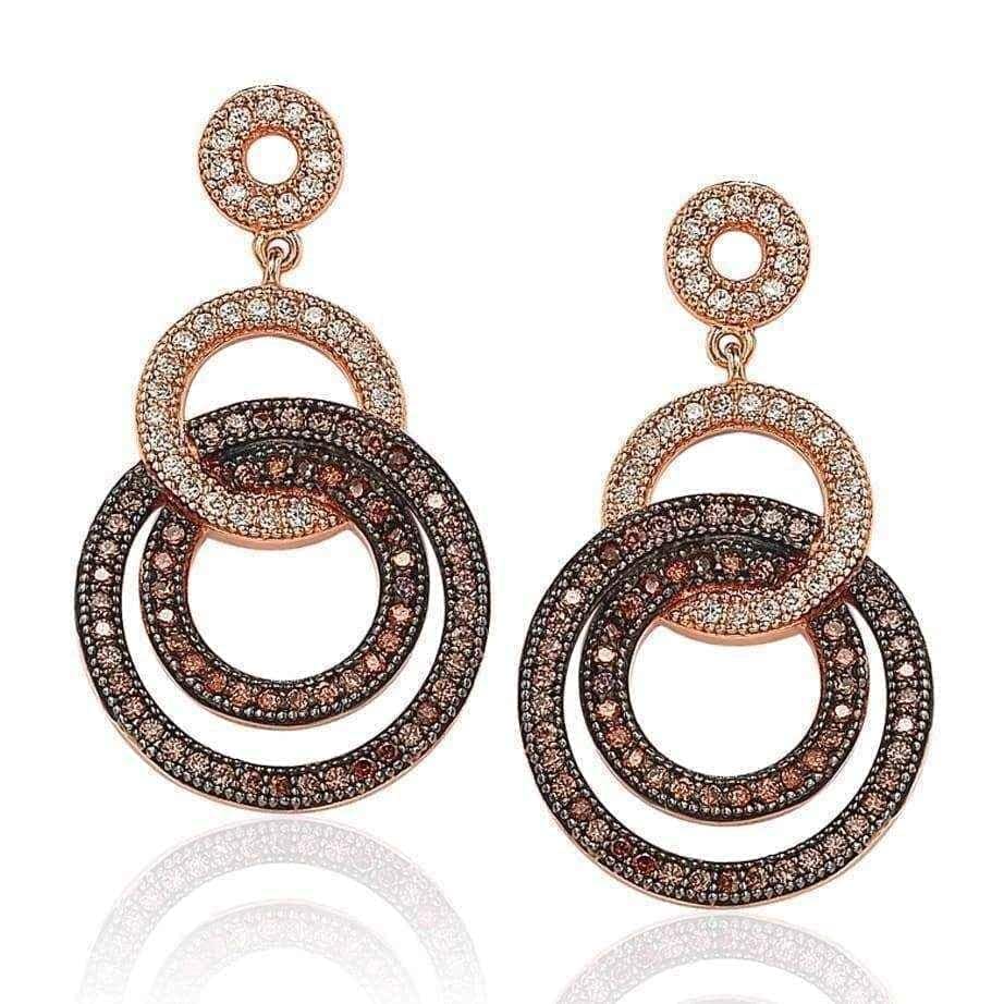 Cubic zirconia drop earrings UK