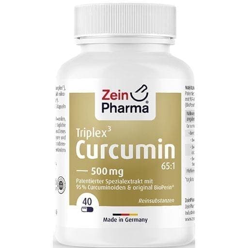 CURCUMIN-TRIPLEX 500 mg 95% curcumin with bioperine 40 pcs UK