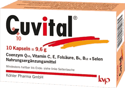 CUVITAL, coenzyme Q10, selenium, Protective vitamins UK