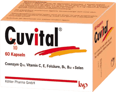 CUVITAL, coenzyme Q10, selenium, Protective vitamins UK