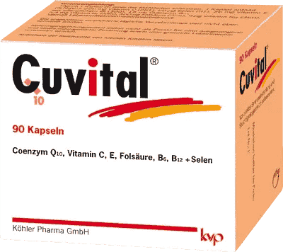 CUVITAL, coenzyme Q10, selenium, Protective vitamins UK