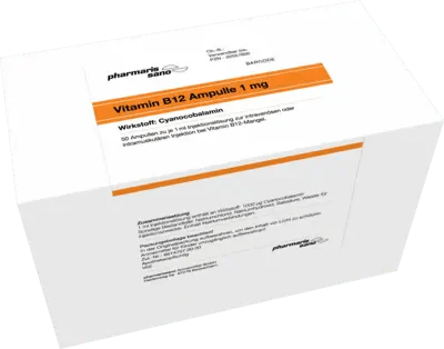 Cyanocobalamin, VITAMIN B12 RÖWO 1,000 µg ampoules UK