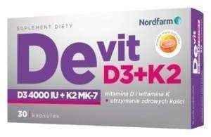 De-vit D3 + K2 x 30 capsules UK