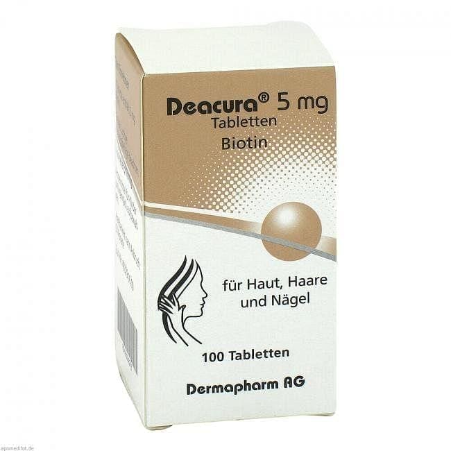 DEACURA, biotin supplement, prophylaxis tablets UK