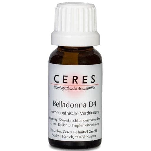 Deadly Nightshade, Belladonna D 4 Dilution, CERES UK