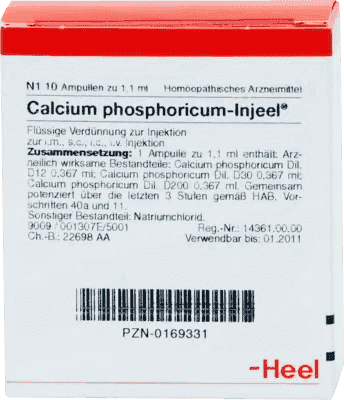 Debility, mental exhaustion, CALCIUM PHOSPHORICUM INJEEL ampoules UK