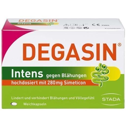 DEGASIN intens, Flatulence, bloated stomach, feeling full quickly UK