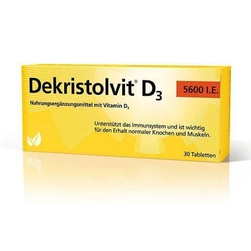 DEKRISTOLVIT D3 5600 I.E. vitamin D deficiency tab. 30 pcs UK