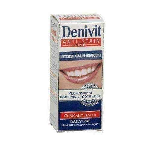DENIVIT toothpaste 50 ml, Denivit anti stain, smokers toothpaste ...